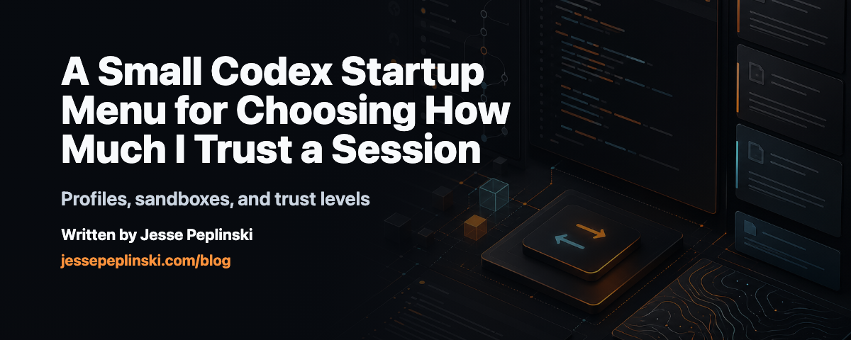 Social card for A Small Codex Startup Menu for Choosing How Much I Trust a Session