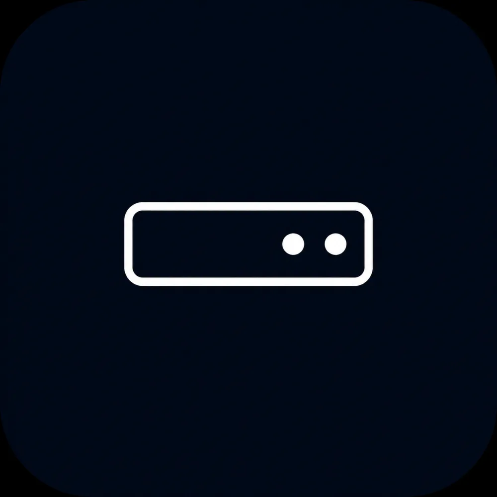 PortDeck server rack mark on a dark background